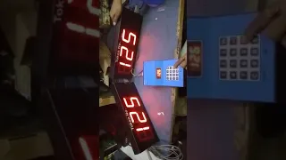 2 Token display with single keypad ding dong sound