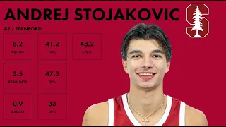 Andre Stojakovic - Stanford - 2023-24 Transfer Portal Highlights