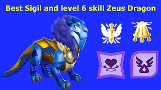 Best Sigil and level 6 skill Zeus Dragon-Dragon Mania Legends | Anubis and Diva Castle event | DML
