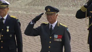 King Carl XVI Gustaf of Sweden - 50 years on the throne - The change of guards at Stockholm Castle