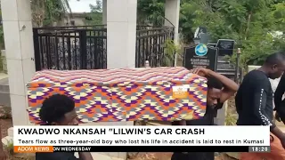 Kwadwo Nkansah 'LilWin's' Car Crash: Tears flow as three-year-old boy who lost his life in accident