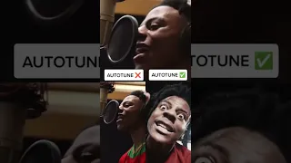 ISHOWSPEED without AUTOTUNE vs AUTOTUNE 😱  #shorts #viral #autotune #music