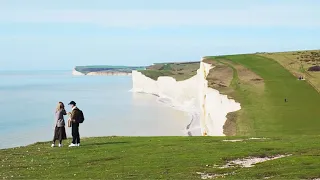 The Seven Sisters Cliffs Walk, English Countryside 4K