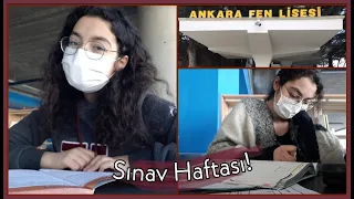 ANKARA FEN LİSESİNDE BİR SINAV HAFTASI VLOG #2 // bir yıl sonra ilk defa yazılı olduk+Tyt Denemesi