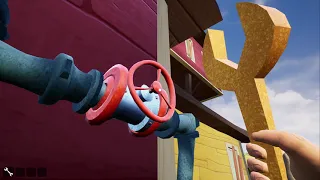 Hello Neighbor |how to unlock the trampoline gate in act 2