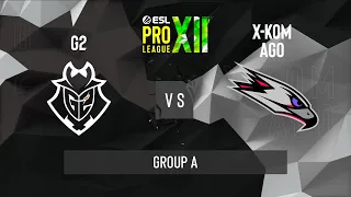 CS:GO - G2 Esports vs. x-kom AGO [Inferno] Map 1 - ESL Pro League Season 12 - Group A - EU