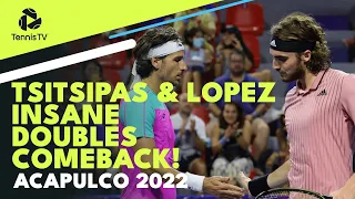 Stefanos Tsitsipas & Feliciano Lopez Incredible Tiebreak Comeback in Acapulco vs Cabal/ Farah!