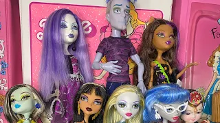 MONSTER HIGH DOLL COLLECTION Barbie Doll Cases LOTS OF DOLLS Brief Review #monsterhigh #barbiedoll
