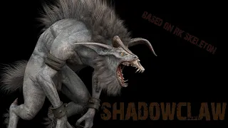 Realistic game character "Shadowclaw"
