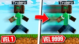 MINECRAFT pero LA VELOCIDAD AUMENTA CADA SEGUNDO! 🏃💥 MINECRAFT es ALEATORIO