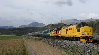 Class 37/97 No.s 97302 and 37254 Llandecwyn Cambrian Coast Express 1Z68 21.04.23 | I Like Transport