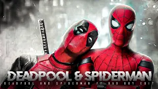 Spiderman and Deadpool ft bad boy edit🔥|#badboy #deadpool #spiderman #tomholland #ryanreynolds
