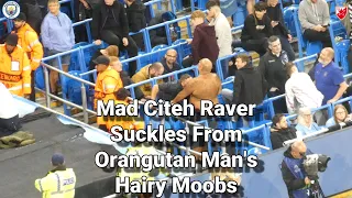 Mad  Raver Suckles Orangutan Man's Moobs -  Manchester City 3 - Red Star Belgrade Crvena Zvezda 1