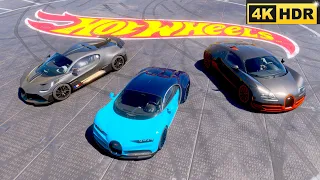 Forza Horizon 5- Bugattris Divo Chiron Veyron Hotwheels -Ultra Realistic Graphics Cinematic Gameplay