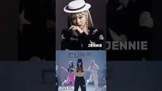 Blackpink Jennie Vs G-idle Soyeon Rap battle #shorts