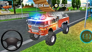 Fire Truck Offroad Stunts - Monster Truck Driving Rally #5 - Android Gameplay
