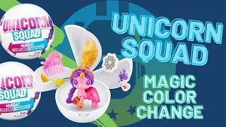 5 Surprise Unicorn Squad Magic Color Change Unboxing