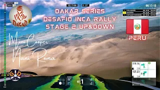 DAKAR 18 DESAFIO INCA-PERU STAGE 2 UP AND DOWN MINI COOPER NANI ROMA PC 2021 KEYBOARD GAME PLAY