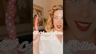 1940s curls styles with pillow rollers #vintagehair #1940shair