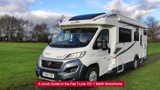 Quick Guide to the T-Line 707 7 Berth Drop Down Bed Motorhome