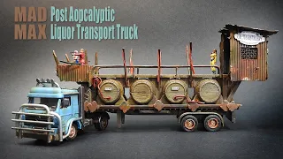 Mad Max Style Liquor Transport Truck Post Apocalyptic Custom Diecast