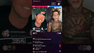 Kodiyakredd on TikTok live flexing his rented house and fake money