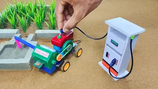 diy tractor mini petrol pump sceince project⛽||How to make diesel engine water pump||@NovaFarming