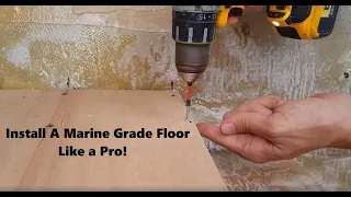 Boat Transom and Floor Rebuild - Installing the Flooring (3 of 3) - Part 53