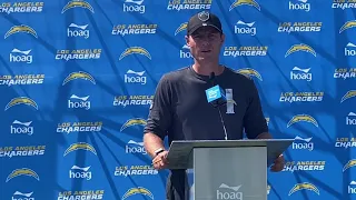 Listen to @Chargers HC Brandon Staley talk about preparing for their pre-season games