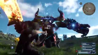 FINAL FANTASY XV AFTER DAWN BURNING GIANT BATTLE