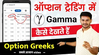 Option Greeks - गामा कैसे देखते हैं? Gamma in option trading full explain hindi - Sunil Sahu