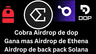 cobra Airdrop de Dop y airdrop de ethena en binance lauch pool , nuevo airdrop en solana y mas!!