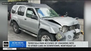 Temecula man arrested for allegedly crashing into 10 cars and injuring 13