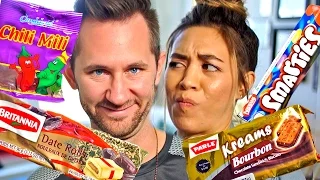 AMERICANS TRY INDIAN SNACKS