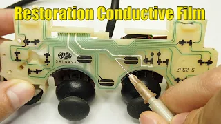 Repair Conductive Film For Controller Dualshock uses silver glue Fix Keypad flex Cable Not work