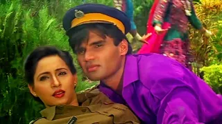 Bin Sajni Ke Song |Judge Muzrim | Sunil Shetty, Ashwini Bhave | Udit Narayan, Kavita Krishnamurthy..