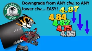 PS3 Tutorial (2021) - Downgrade from ANY cfw to ANY lower cfw EASY! 2 methods.. with details & tips