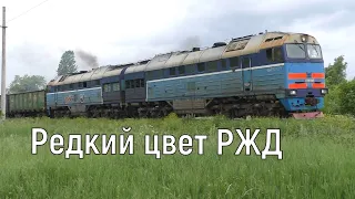 Тепловозы 2ТЭ116У в синей окраске РЖД