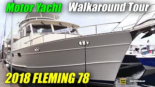 2018 Fleming 78 Classic Yacht - Deck, Engine Room and Interior Walkaround - 2018 FLIBS