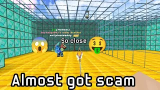 HOW I ALMOST GOT SCAM IN SKYBLOCK || BLOCKMAN GO #skyblock #blockmango #SKYBLOCKSCAM