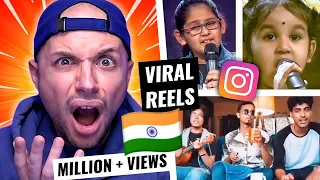 Reacting to VIRAL Indian Reels for the 1st time | INDIAN KIDS are UNBELIEVABLE! Vol.1