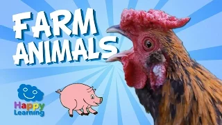 Aprende inglés. Los Animales de la Granja en Inglés | Videos Educativos para Niños