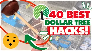 40 BEST KEPT SECRET Dollar Tree Hacks you MUST TRY in 2024 😮 Organizing, Cleaning, DIY, & Decor