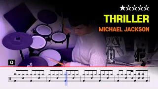 [Lv.02] Thriller - Michael Jackson (★☆☆☆☆) Drum Cover & Tutorial