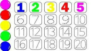 Learn 1234 , 123 One Two Three | 123 numbers counting for toddler | 1 to 20 counting | 123 song