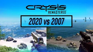 Crysis Remastered Comparison 2020 vs 2007 Original (Early Graphics Are Not Final)