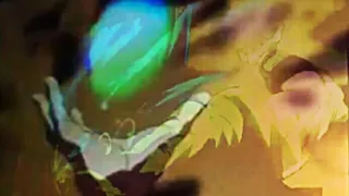 gogeta derrota a broly con el rompedor de polvo estelar