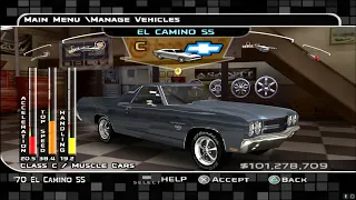 Midnight Club 3 Customization Chevrolet El Camino SS 1970