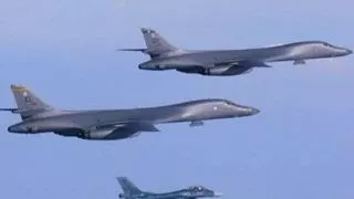 US bombers perform flyover of Korean peninsula