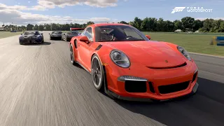 Forza Motorsport 2023 /Porsche 911 GT3rs/ replay/camera pan across